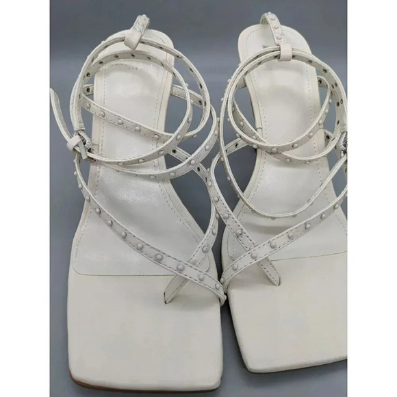 Marc Fisher LTD Dallin Women's Strappy Heel Sandals White Size 7.5 M (MSRP $150) - Picture 3 of 6